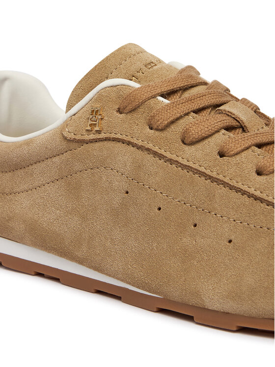 Tommy Hilfiger Tommy Hilfiger Laisvalaikio batai Th Bella Low Runner Suede FW0FW09189 Smėlio