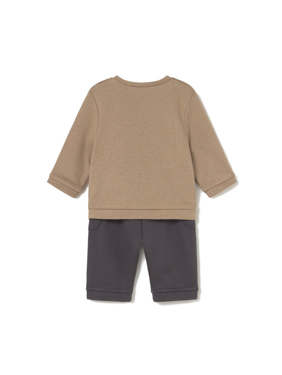 Mayoral Mayoral Completo pullover e pantaloni di tessuto 2583 Marrone Regular Fit