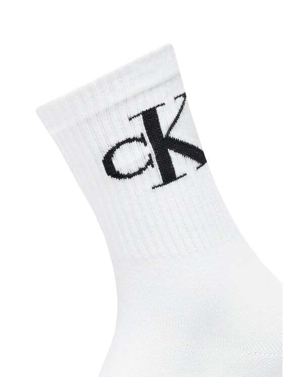 Calvin Klein Jeans Calvin Klein Jeans Σετ 2 ζευγάρια ψηλές κάλτσες γυναικείες 701228811 Λευκό