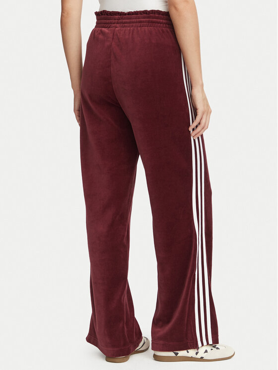 adidas adidas Jogginghose Velour LG4291 Dunkelrot Loose Fit