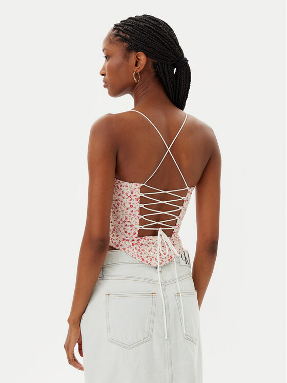 Bardot Bardot Top Estie Embroidered 59828TB Farebná Slim Fit