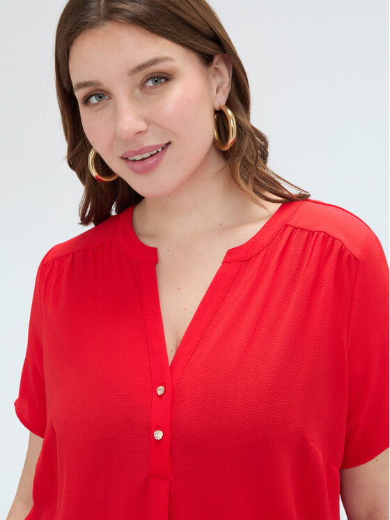 Fiorella Rubino Fiorella Rubino T-shirt G09GL009115N016 Rosso Regular Fit