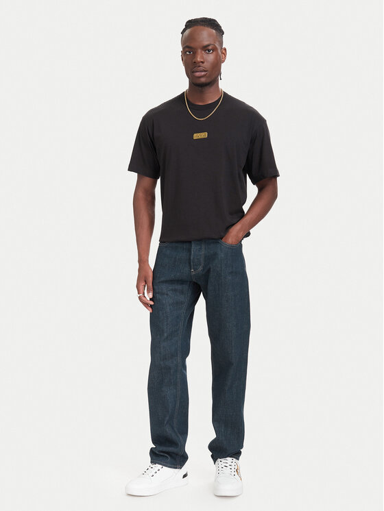 Versace Jeans Couture Versace Jeans Couture T-Shirt 80GAHT05 CJ00T Czarny Regular Fit