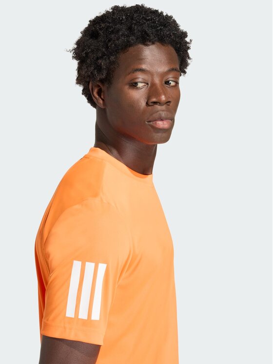 adidas adidas Koszulka techniczna Club Tennis Climacool 3-Stripes Tee Pomarańczowy Regular Fit
