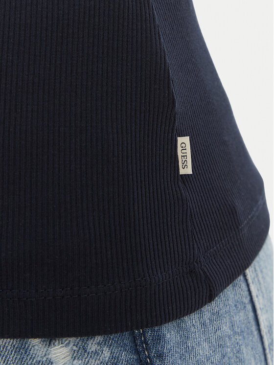 Guess Jeans Guess Jeans Tricou W6GPZ3 KA0H1 Bleumarin Slim Fit