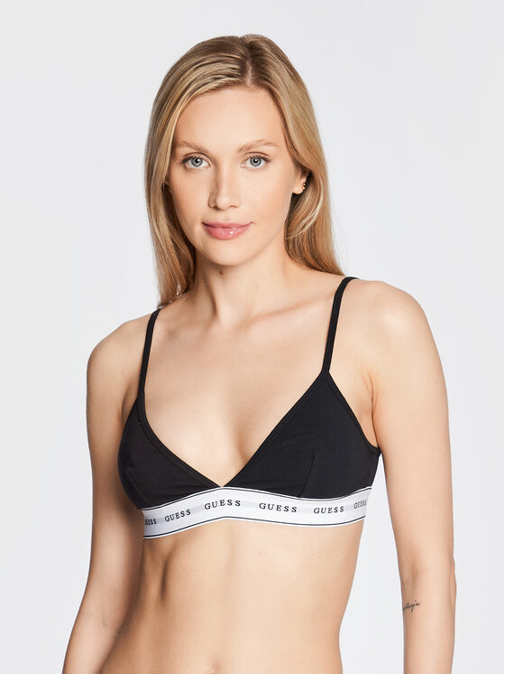 Guess Bralette krūšturis Carrie O2BC02 KBBU1 Melns