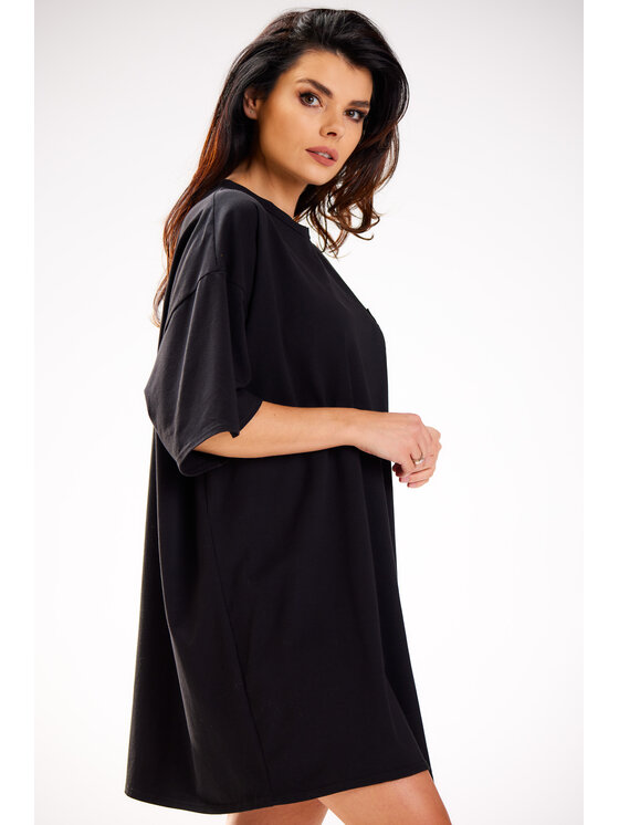 Infinite You Infinite You Sukienka codzienna M252 Czarny Basic Fit