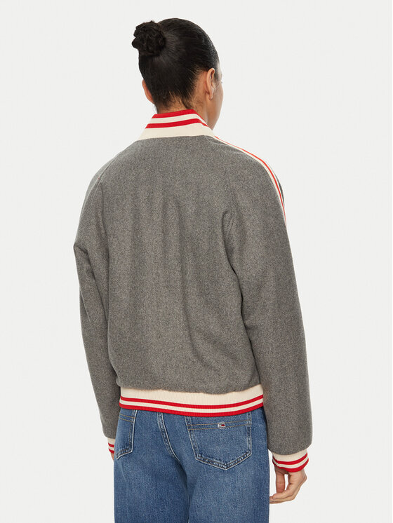 Tommy Jeans Tommy Jeans Bunda bomber DW0DW20547 Šedá Regular Fit
