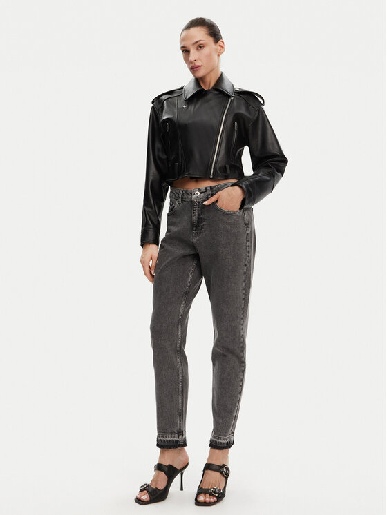 Karl Lagerfeld Jeans Karl Lagerfeld Jeans Džinsai A1W10041 Pilka Mom Fit