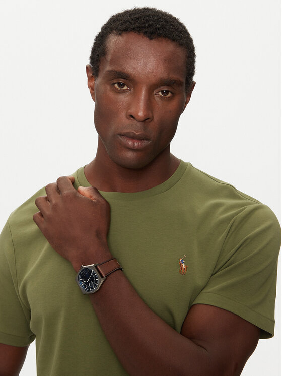 Polo Ralph Lauren Tričko 710740727084 Zelená Slim Fit