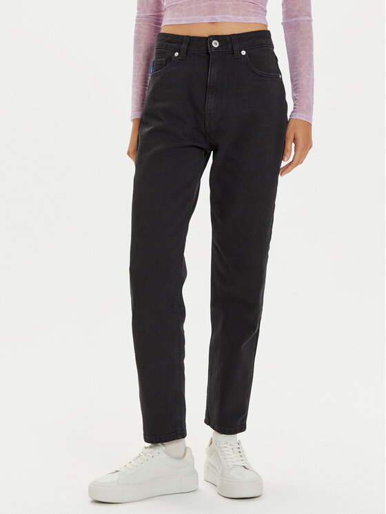 HUGO Hugo Дънки Noe_B 50520595 Черен Boyfriend Fit