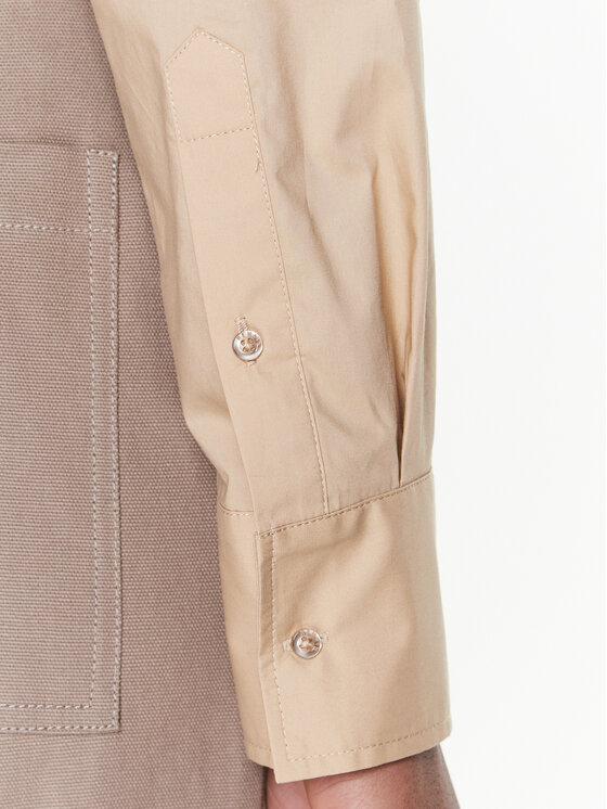Remain Remain Srajca Cotton Poplin RM2069 Bež Regular Fit