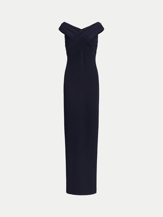 LAUREN RALPH LAUREN LAUREN RALPH LAUREN Večerné šaty 2,53936E+11 Tmavomodrá Slim Fit