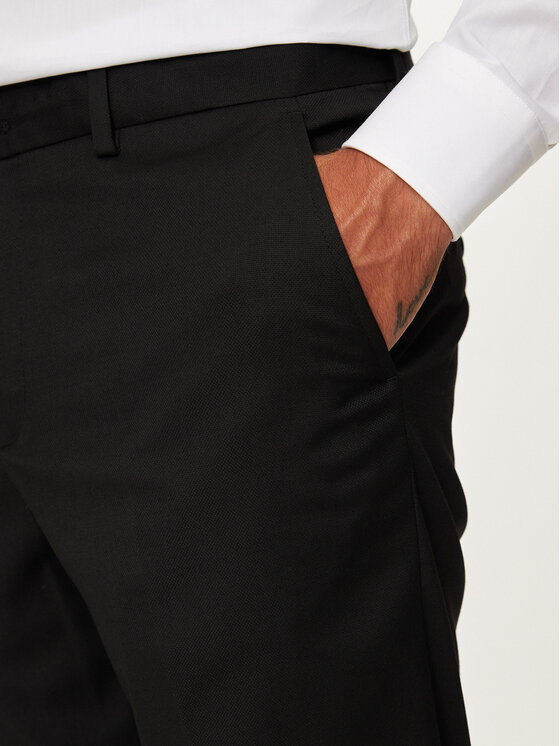 Selected Homme Selected Homme Παντελόνι κοστουμιού 16092419 Μαύρο Slim Fit