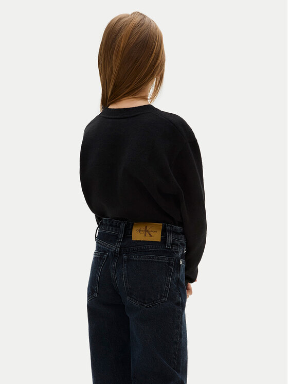 Calvin Klein Jeans Calvin Klein Jeans Sweter Monologo IG0IG02830 M Czarny Regular Fit