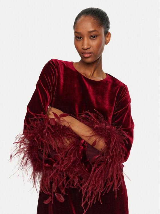 Luisa Spagnoli Luisa Spagnoli Cocktail obleka Ghiro 541512 Rdeča Regular Fit