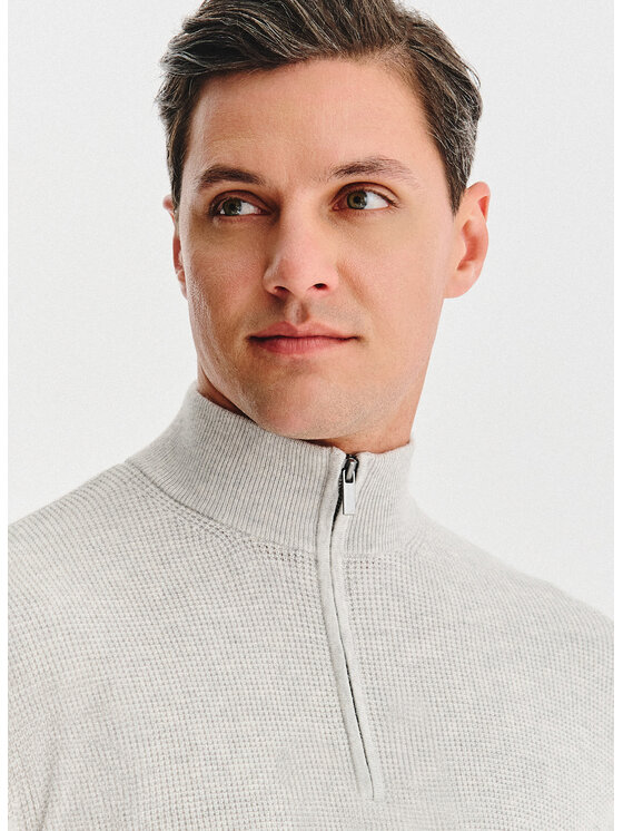 Pako Lorente Pako Lorente Sweter P25WF-2X-010 Szary Classic Fit