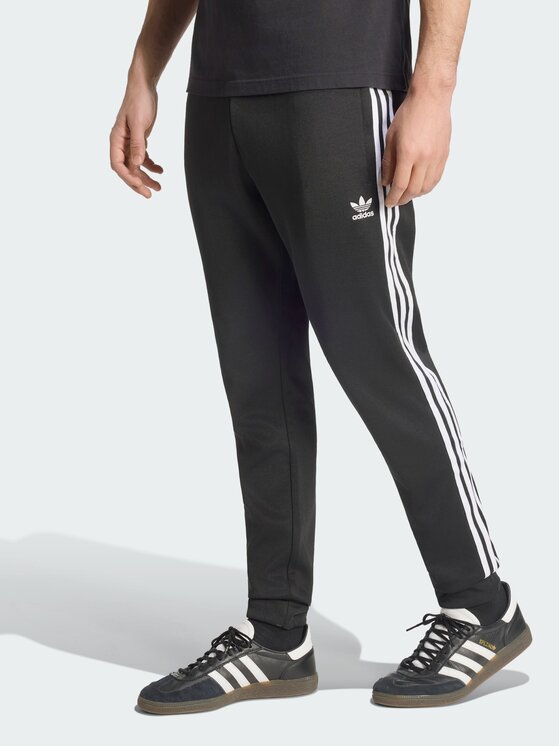 adidas adidas Spodnie materiałowe 110427 Czarny Slim Fit