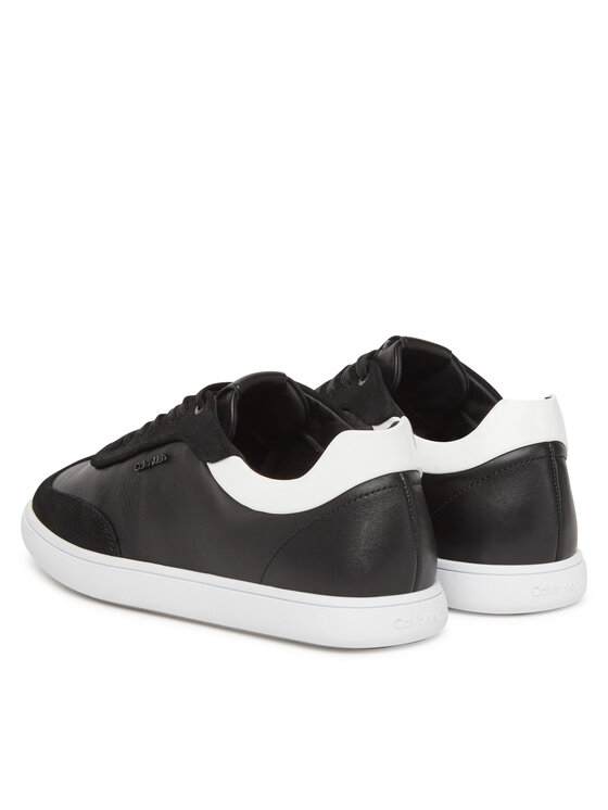 Calvin Klein Calvin Klein Sneakersy Cupsole Lace Up - Lth Sue Mix HW0HW02435 Czarny