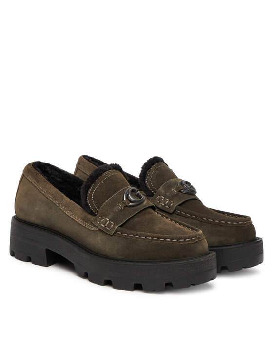 Guess Guess Loafersy FLFYKY SUE14 Zielony