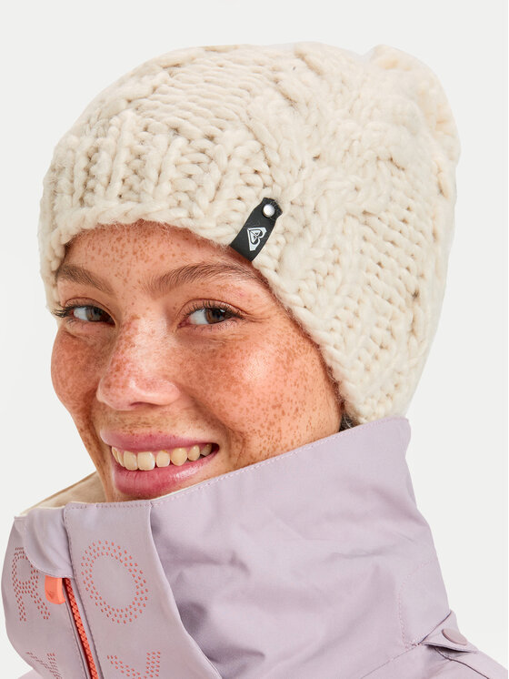 Roxy Roxy Czapka Winter ERJHA04160 Écru