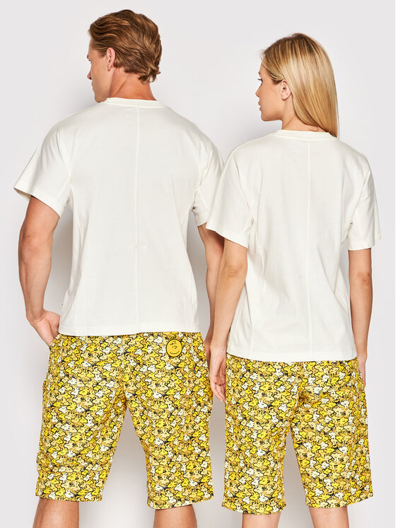 Converse Converse T-Shirt Unisex PEANUTS Shapes 10024380-A01 Μπεζ Regular Fit