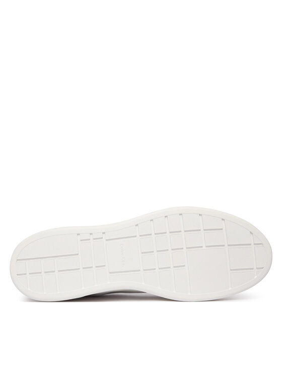 Calvin Klein Calvin Klein Sneakersy Basket Cupsole Laceup Lth Ml YM0YM01460 Bílá