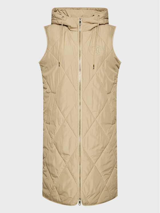 Tommy Hilfiger Tommy Hilfiger Bezrękawnik Sorona WW0WW35096 Beżowy Relaxed Fit