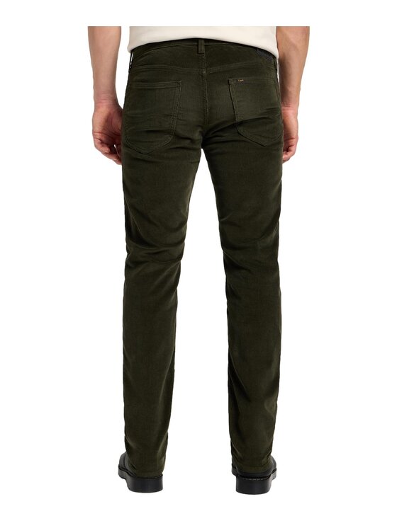 Lee Lee Spodnie materiałowe 112355816 Zielony Regular Fit