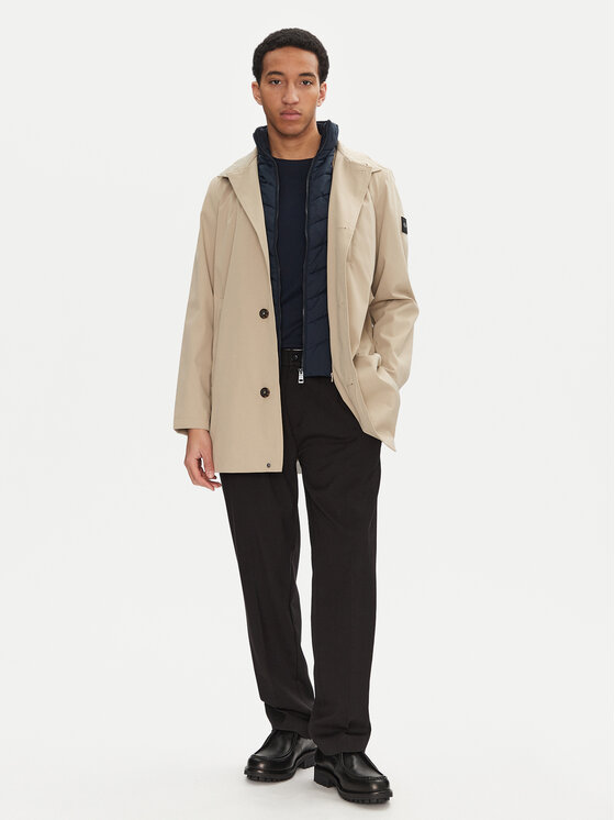 Tom Tailor Tom Tailor Übergangsmantel 1045060 Beige Regular Fit