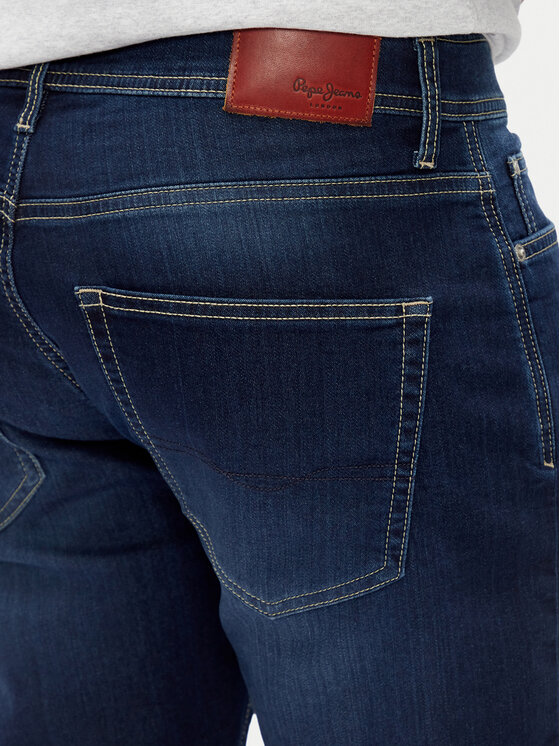 Pepe Jeans Pepe Jeans Szorty jeansowe PM801075 Granatowy Slim Fit