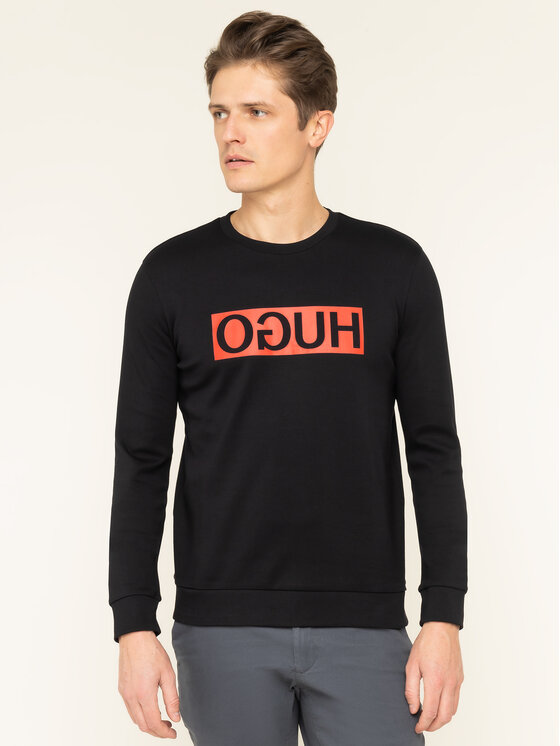HUGO Hugo Суитшърт Dicago194 50414126 Черен Regular Fit