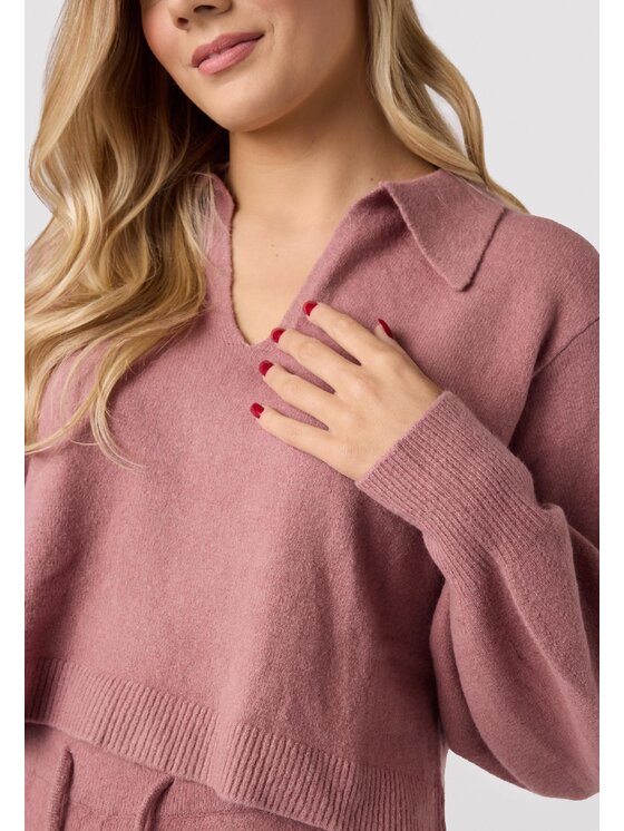 LAURELLA LAURELLA Svetr Laurella 6VA007501 Růžová Regular Fit