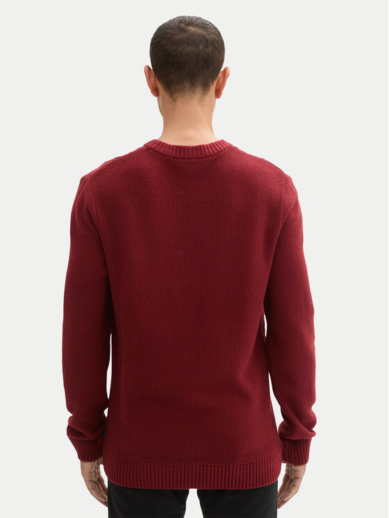 Tom Tailor Tom Tailor Megztinis 1043343 Raudona Regular Fit