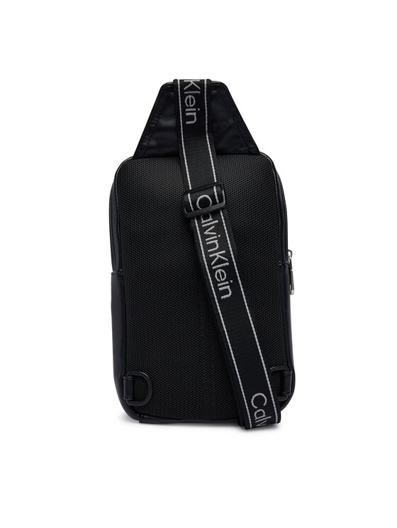Calvin Klein Calvin Klein Ľadvinka Bold Logo Webbing Sling LV04D3449G Čierna