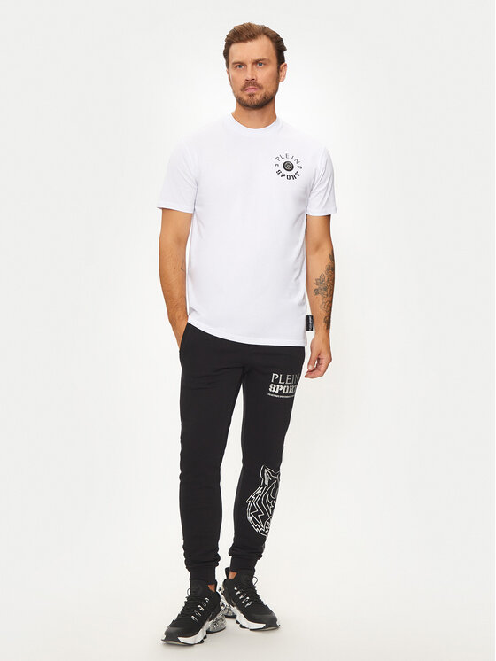 Plein Sport Plein Sport T-shirt AADC MTK7940 STE001N Bijela Regular Fit