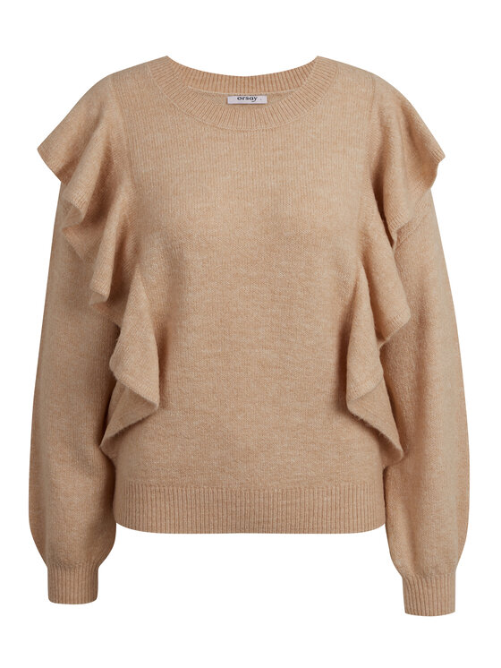 Orsay Orsay Sweter 507509082000__L Beżowy Regular Fit