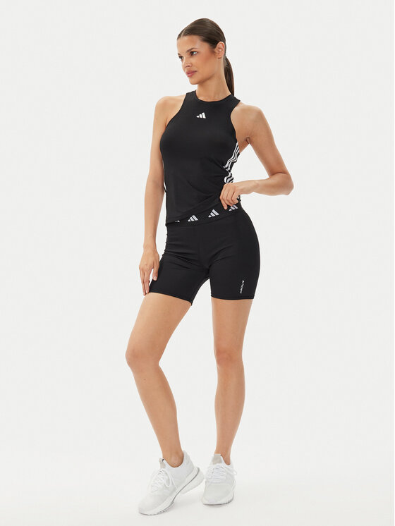adidas adidas Športové kraťasy Techfit HF6683 Čierna Slim Fit