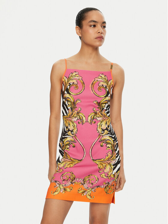 Versace Jeans Couture Versace Jeans Couture Letní šaty 78HAO9P7 NS651 Růžová Regular Fit