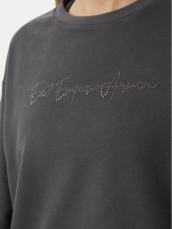 EA7 Emporio Armani EA7 Emporio Armani Dres 7W001447 AF20758 U8117 Szary ciemny Regular Fit