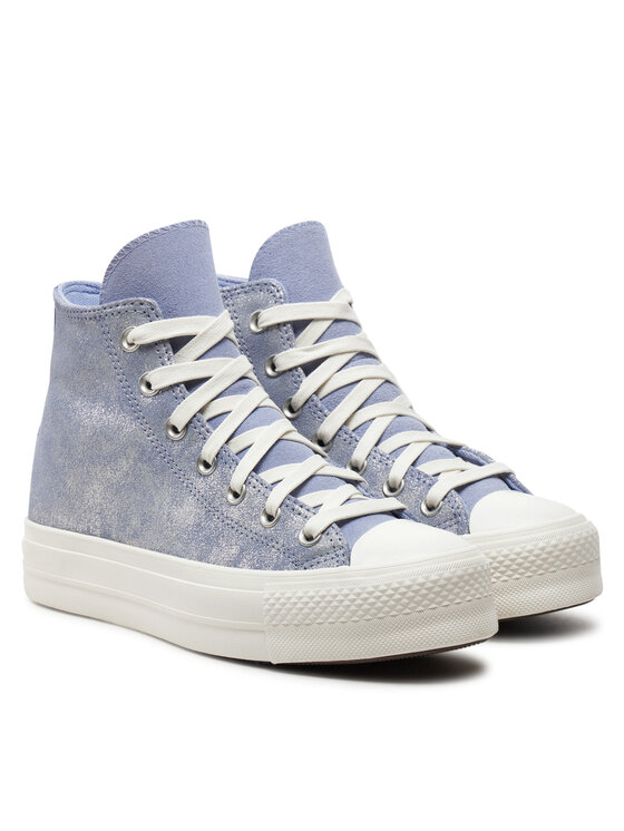 Converse Converse Scarpe da ginnastica Chuck Taylor All Star Lift Platform Suede Shimmer Hi A11549C Viola