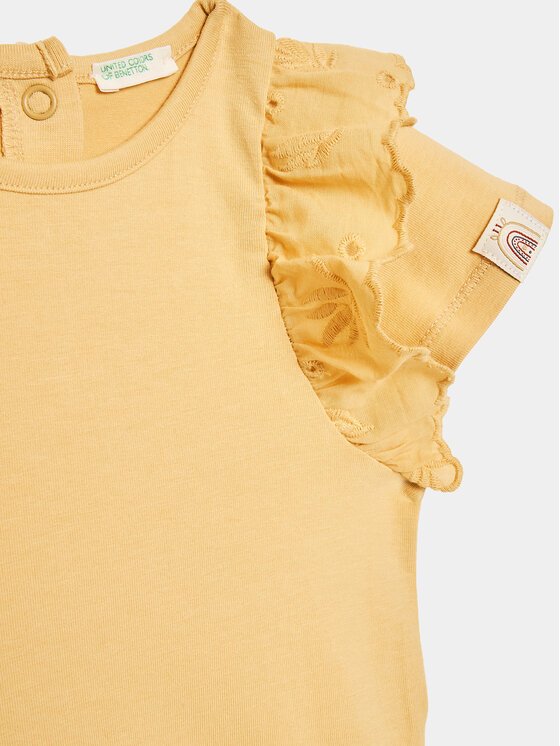 United Colors Of Benetton United Colors Of Benetton Dječje body 3P4ZAB00D Žuta Regular Fit