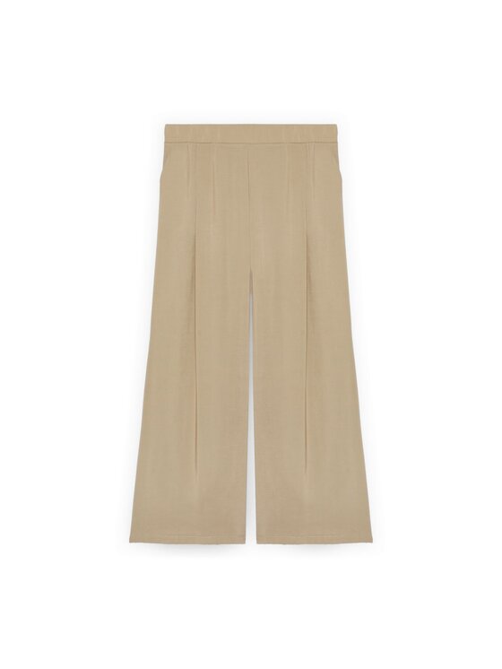 Fiorella Rubino Fiorella Rubino Pantaloni di tessuto P008T005596N025 Crema Flare Fit