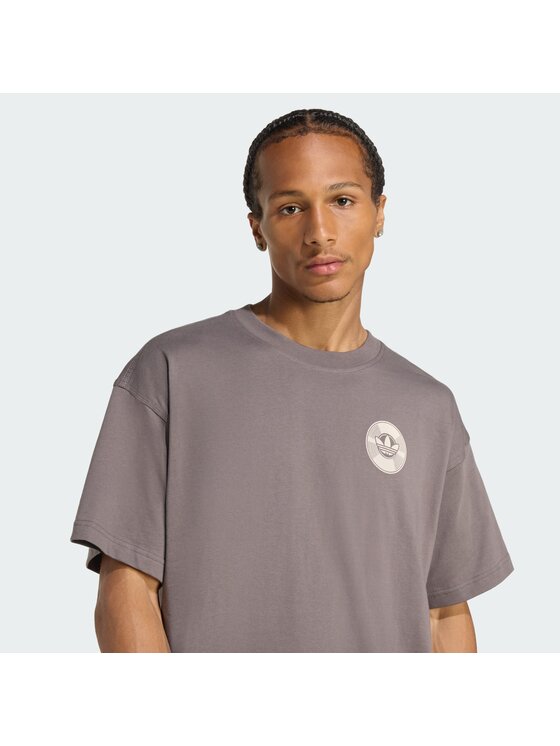adidas adidas T-Shirt 156501 Brązowy Oversize