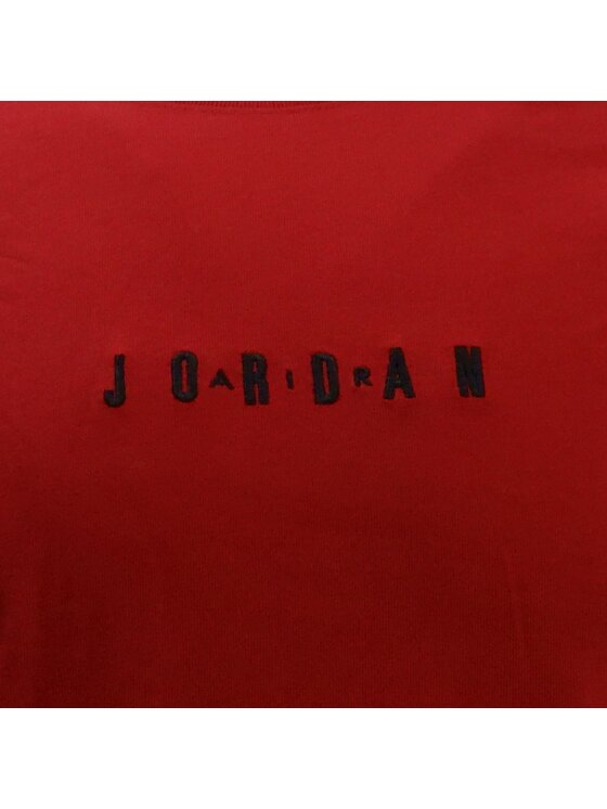 Nike Nike Koszulka rowerowa Jumpman Embroidered Air Crew Czerwony Active Fit