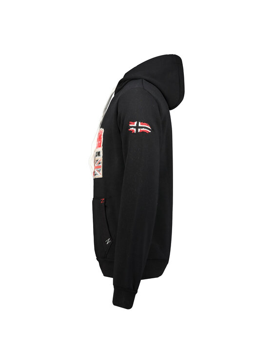 Geographical Norway Geographical Norway Bluza WT1874H/GN-BLACK Czarny Reglan Fit