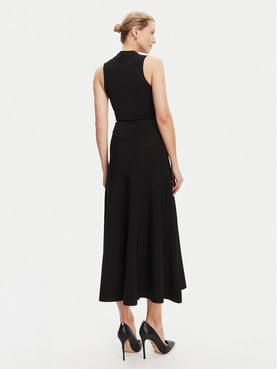 Guess Guess Rochie tricotată W5YK0S Z0241 Negru Regular Fit