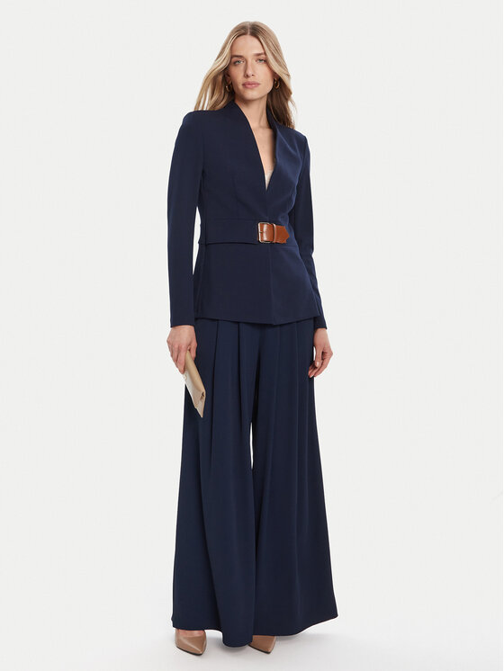 Rinascimento Rinascimento Marynarka CFC0126214003 Granatowy Slim Fit