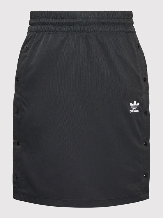 adidas adidas Trapecijos formos sijonas Always Orginal Snap HF2023 Juoda Relaxed Fit