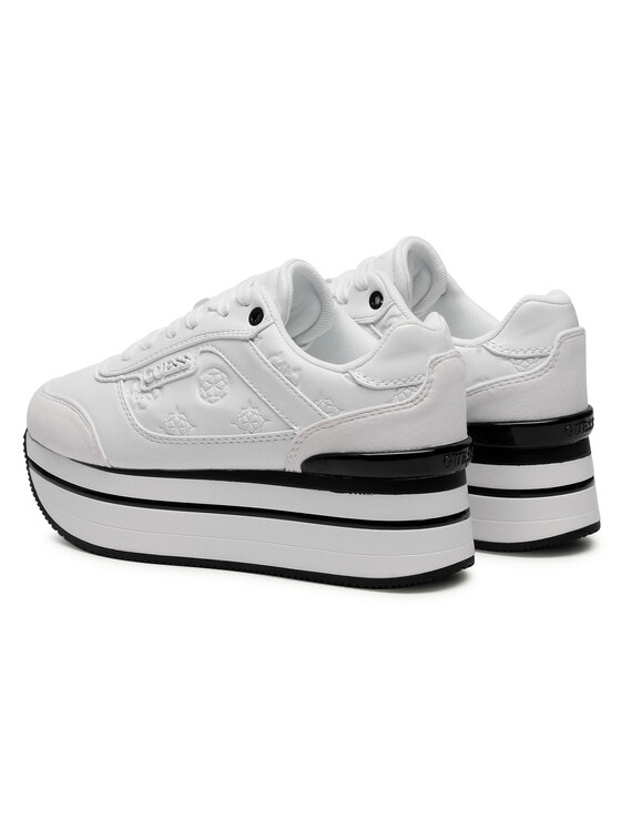 Guess Guess Sneakersy Hansin FL5HNS PEL12 Biela